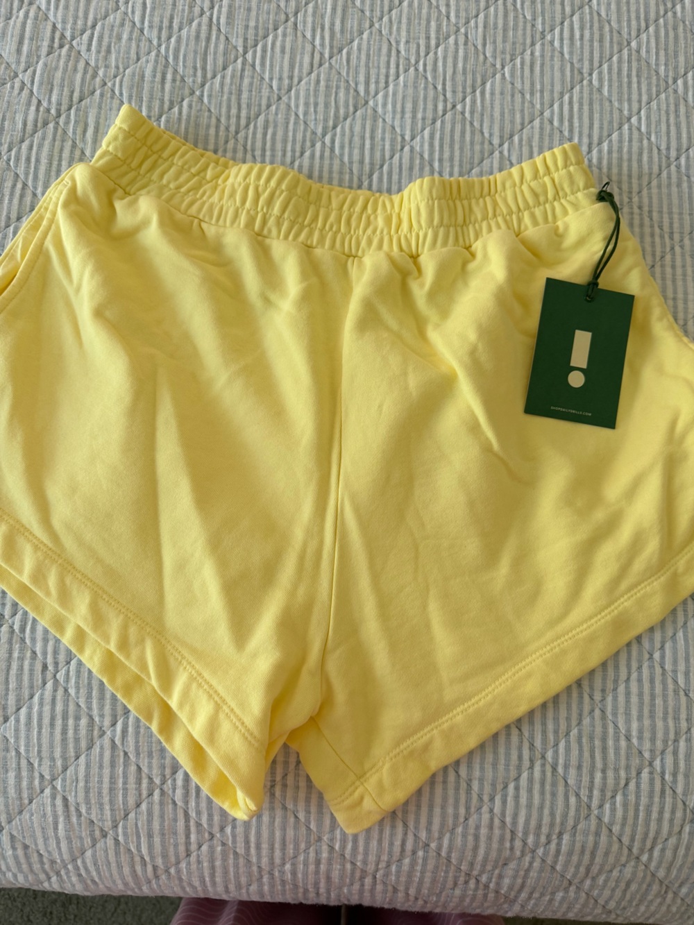 Daily Drills Pale Yellow Athletic Shorts